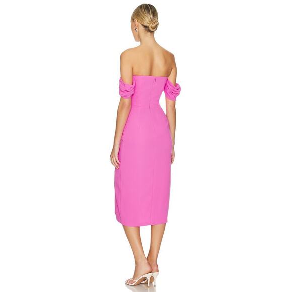 Amanda Uprichard Victoria Dress Aster Size M - Picture 3 of 8